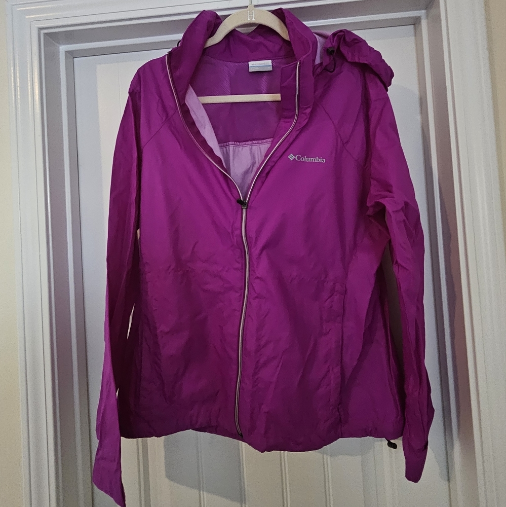 COPY. I had misplaced it - Light purple rain jacket xl. Columbia new w/out tags